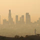 Polluted air over Los Angeles.